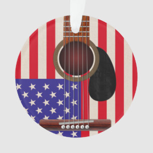 Guitare de drapeau américain
