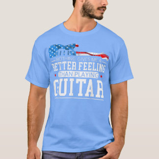 Guitare drapeau américain T-Shirt guitariste patri