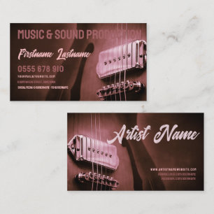 Guitare Electric Country Rock Carte de visite