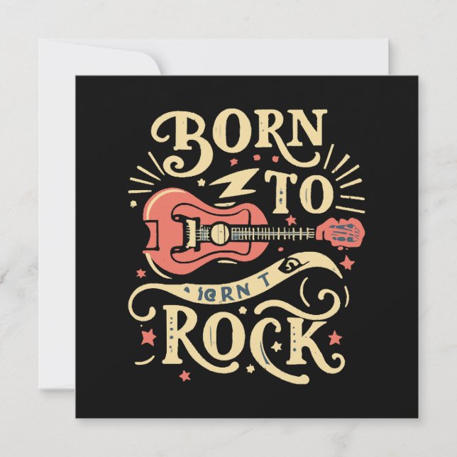 Guitare électrique née pour le rock (Devant)
