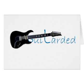 Guitare électrique noire de Guitarded