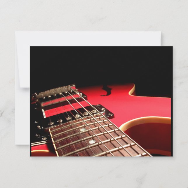 Guitare électrique rouge (Devant)