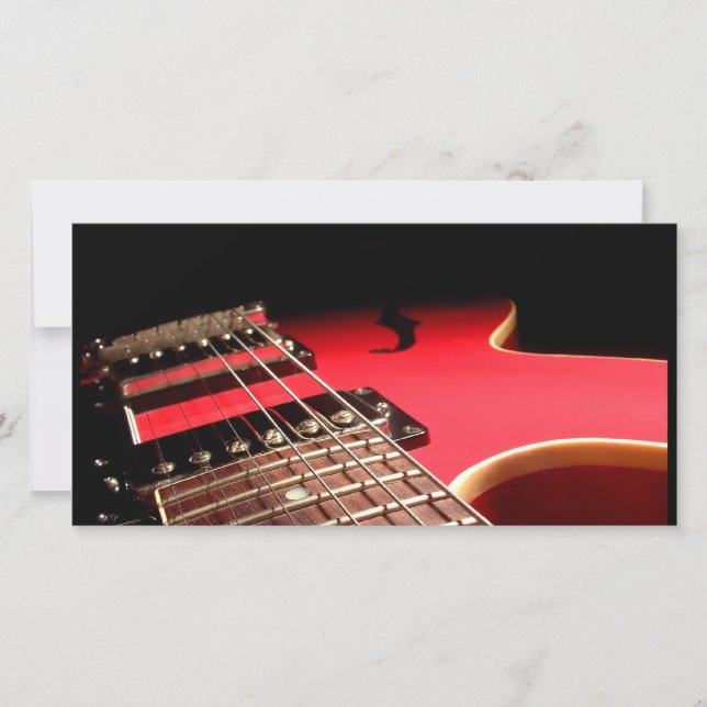 Guitare électrique rouge (Devant)