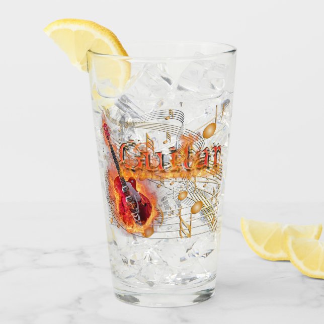 Guitare en verre (Devant glace)