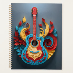 Guitare Imaginaire colorée