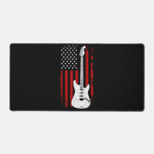 Guitare Lecteur de Musique Drapeau Américain US Gu
