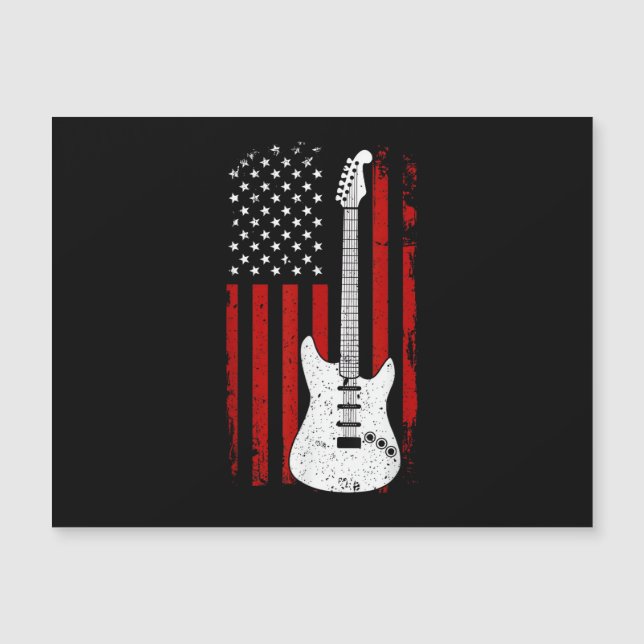 Guitare Lecteur de Musique Drapeau Américain US Gu (Devant)