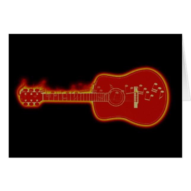 Guitare musicale (Devant horizontal)