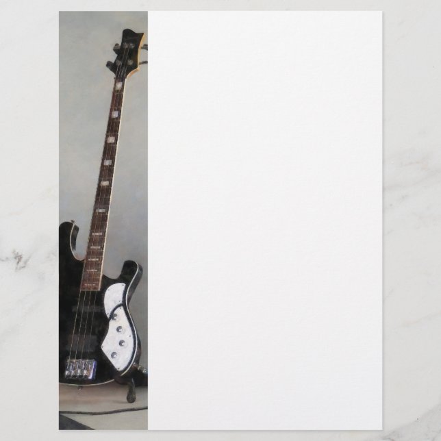 Guitare noire et blanche (Devant)