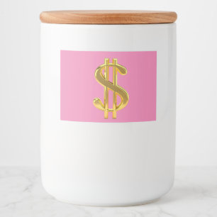 Guitare noire sur Étiquette rose