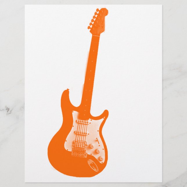 Guitare orange (Devant)