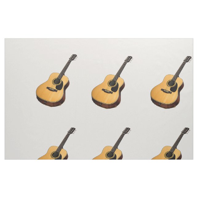 Guitare pour bébé garçon Tissu en coton gris  (Fat Quarter)