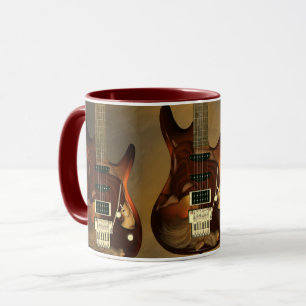Guitare rêveuse - tasses de café de grâce