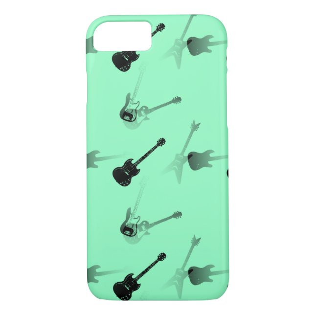 Guitares Rock Aqua Coque iphone (Dos)