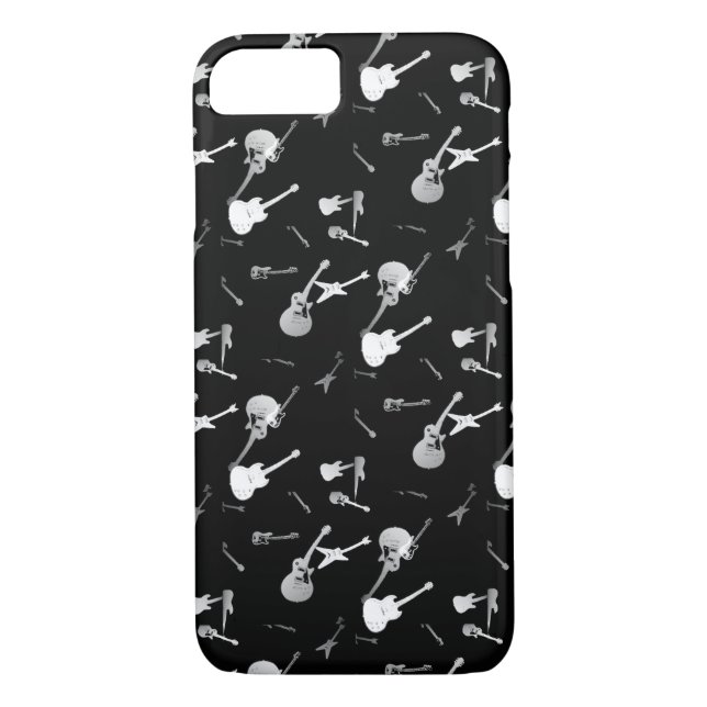 Guitares Rock Coque iphone noir blanc 3 (Dos)