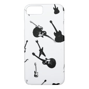 Guitares Rock Coque iphone noir blanc 4