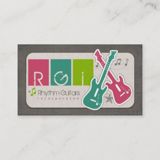 Guitares rythmiques Cartes de visite