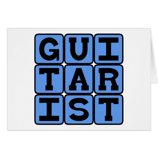 Guitariste, musicien à cordes (Devant horizontal)