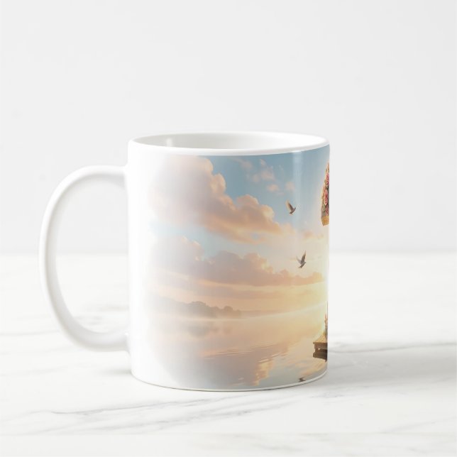Guitariste Rose Point d'Interrogation Tasse Lac Rê (Gauche)