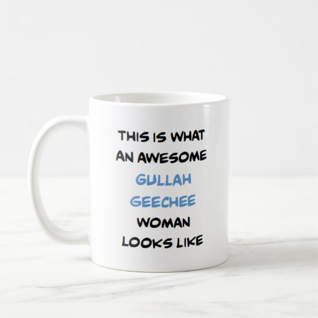 gullah geechee woman, awesome coffee mug (Gauche)