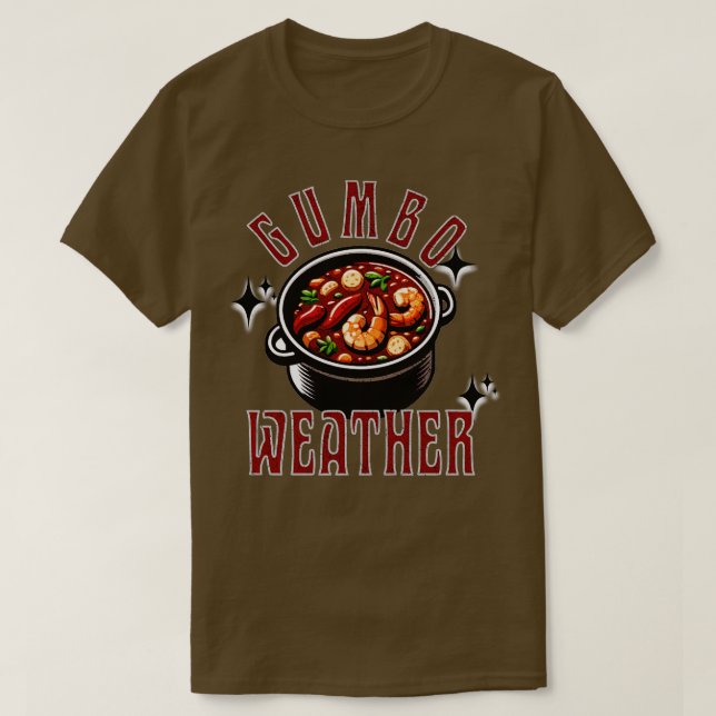Gumbo Météo Nouvelle-Orléans TShirt (Design devant)
