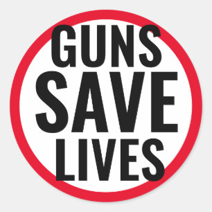 Guns Save Lives autocollant
