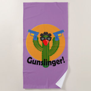 Gunslinger Cactus Design - Serviette de plage