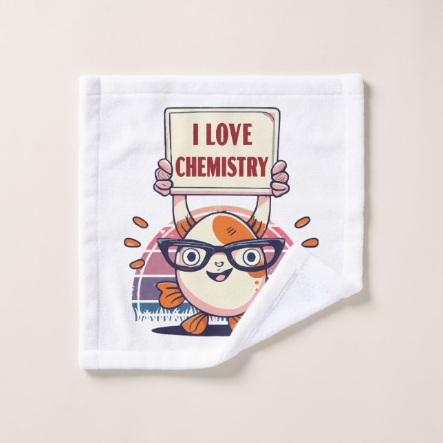 Guppies et chimie d'amour (Gant de toilette)