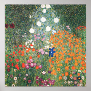 Gustav Klimt  Blumengarten Poster