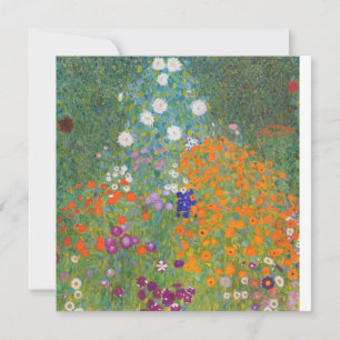 Gustav Klimt Cottage Garden Peinture Carte Plat