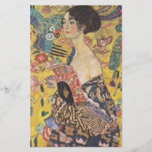 Gustav Klimt - Dame au ventilateur peinture