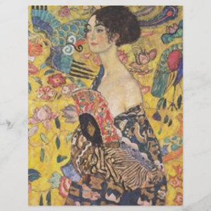 Gustav Klimt - Dame Avec Peinture De Ventilateur