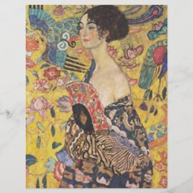 Gustav Klimt - Dame Avec Peinture De Ventilateur (Devant)