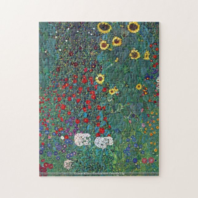 Gustav Klimt - faites du jardinage avec le puzzle (Vertical)