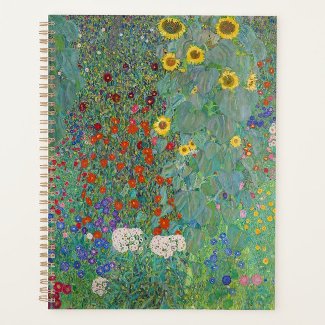 Gustav Klimt - Jardin de campagne avec tournesols (Devant)
