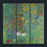 Gustav Klimt - Jardin de campagne avec tournesols<br><div class="desc">Jardin de campagne avec des tournesols / Jardin de ferme avec des tournesols - Gustav Klimt en 1905-1906</div>