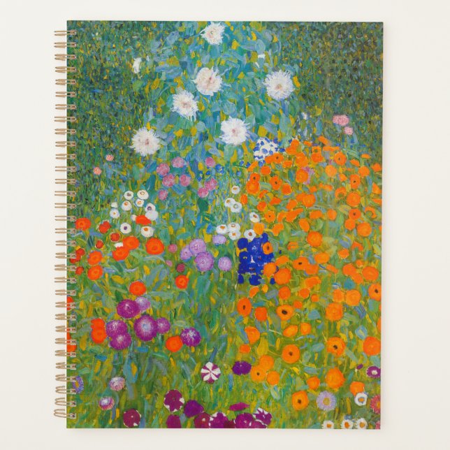 Gustav Klimt - Jardin de fleurs (Devant)