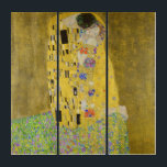 Gustav Klimt - Le baiser<br><div class="desc">The Kiss / Der Kuss - Gustav Klimt en 1907-1908</div>