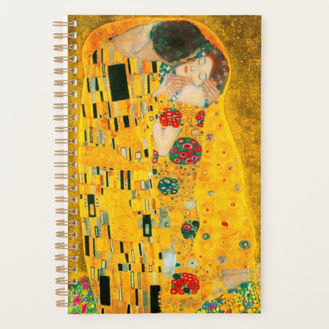 Gustav Klimt Le Baiser (Devant)