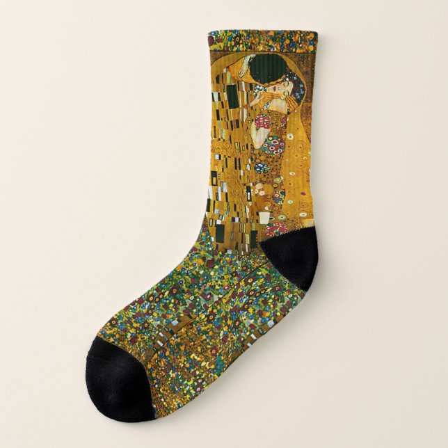 Gustav Klimt, Le Baiser, Les Chaussettes D'Art (Gauche - extérieur)