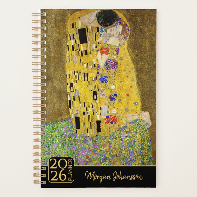 Gustav Klimt – Le Baiser – Texte personnalisé (Devant)