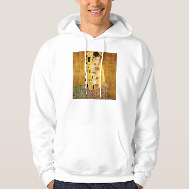 Gustav Klimt le sweat - shirt à capuche de baiser (Devant)