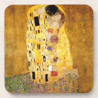 Gustav Klimt les dessous de verre de baiser