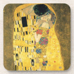 Gustav Klimt les dessous de verre de liège d'art<br><div class="desc">Le détail magnifique de la peinture de beaux-arts de Gustav Klimt du baiser est sur ces dessous de verre de liège.</div>