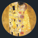 Gustav Klimt Les Stickers Kiss<br><div class="desc">Gustav Klimt Les autocollants Kiss. Peinture à l'huile d'oeuvre sur toile de 1907 à 1908. Le Kiss est la peinture la plus connue de Gustav Klimt,  une belle oeuvre représentant la hauteur de son âge d’or. Un cadeau parfait pour les amateurs de symbolisme autrichien,  Gustav Klimt,  et de beaux-arts.</div>