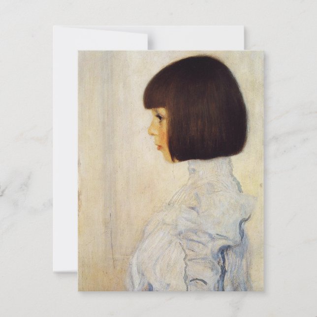 Gustav Klimt Portrait d'Helene Klimt Invitations (Devant)