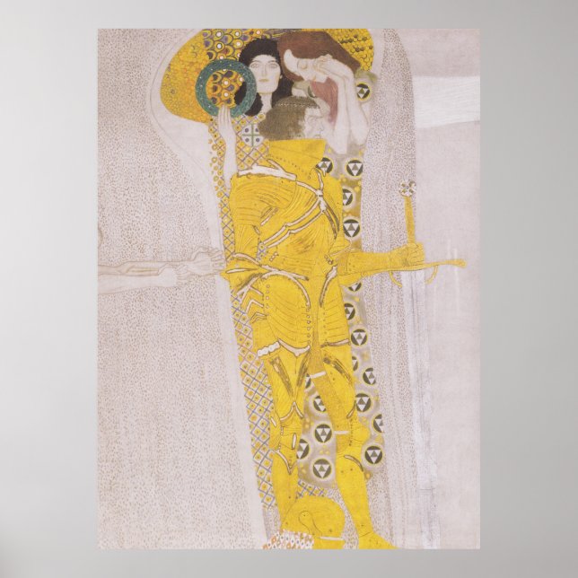 Gustav Klimt Poster - beethoven frieze (Devant)