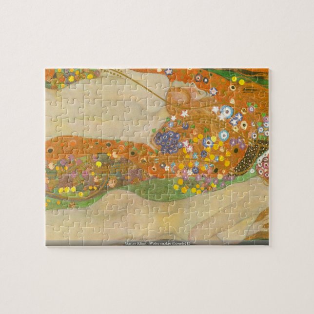 Gustav Klimt - puzzle II de serpents d'eau (amis) (Horizontal)