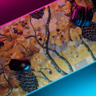 gustav klimt Rustic Pinecone Holiday Winter Bathro