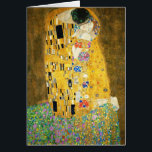 Gustav Klimt The Kiss Vintage<br><div class="desc">Gustav Klimt Le Kiss Vintage Art Nouveau Peinture Le Kiss (En allemand : Der Kuss) a été peint par le peintre symboliste autrichien Gustav Klimt entre 1907 et 1908, le point culminant de sa période d'or, lorsqu'il peignit un certain nombre d'oeuvres dans un style doré similaire. Le tableau est largement...</div>